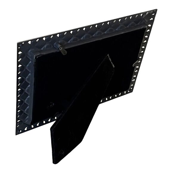 NEW Rhinestone & Bronze Metal PICTURE FRAME 4x6 Vertical or Horizontal Western - Picture 5 of 7